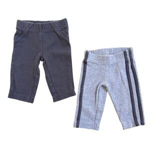 Just One You - Carter's Baby Boy Gray Silver Newborn 2-Piece Pants Set